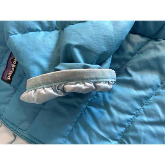 Patagonia Down Sweater Puffer Jacket Blue Teal Women's Size XS Preloved - Picture 7 of 11